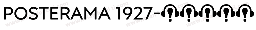 Posterama 1927字体转换
